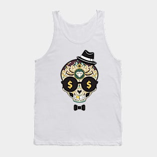 Classy Money Sugar Skull Funny Gift Tank Top